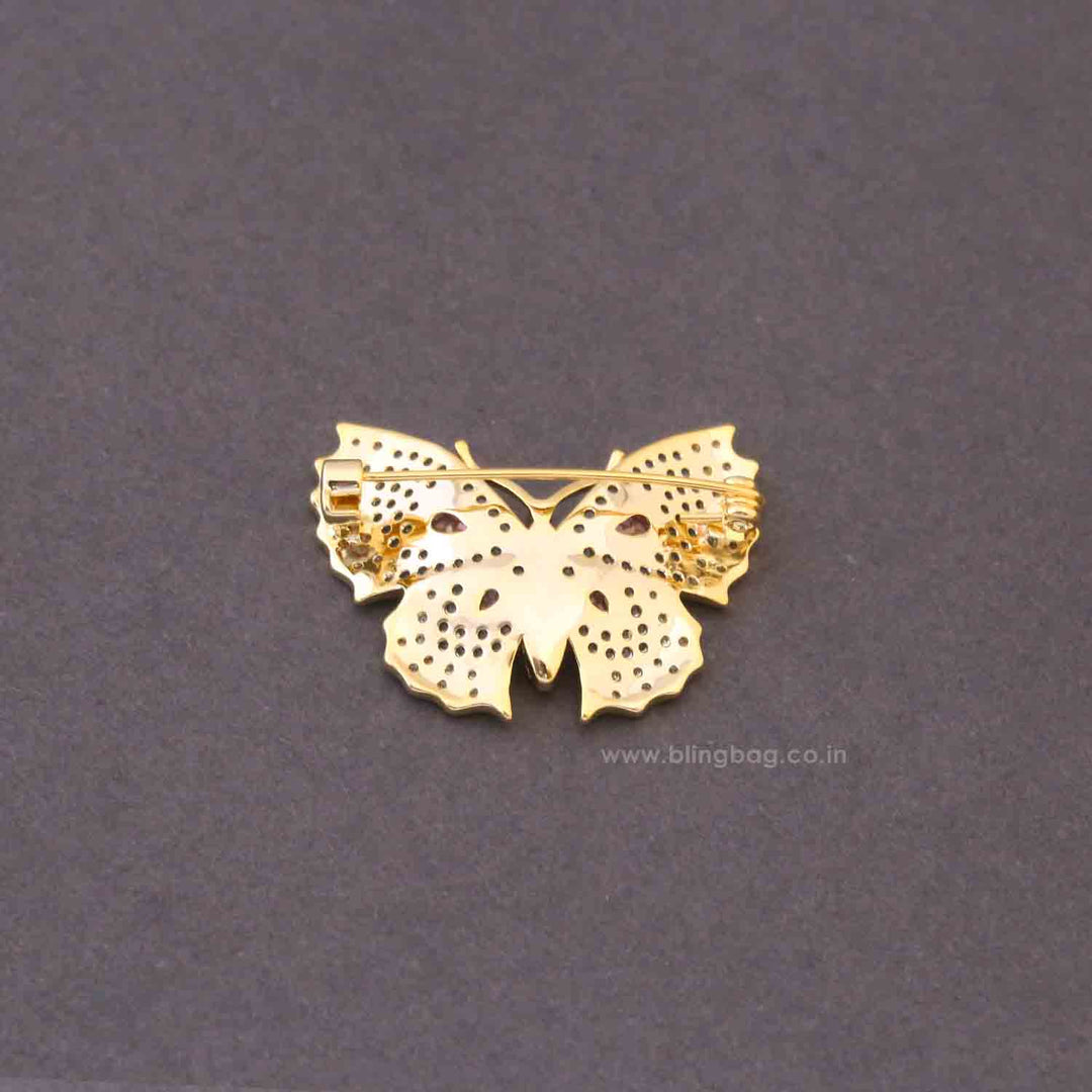 Multicolor Sky Butterfly Brooch