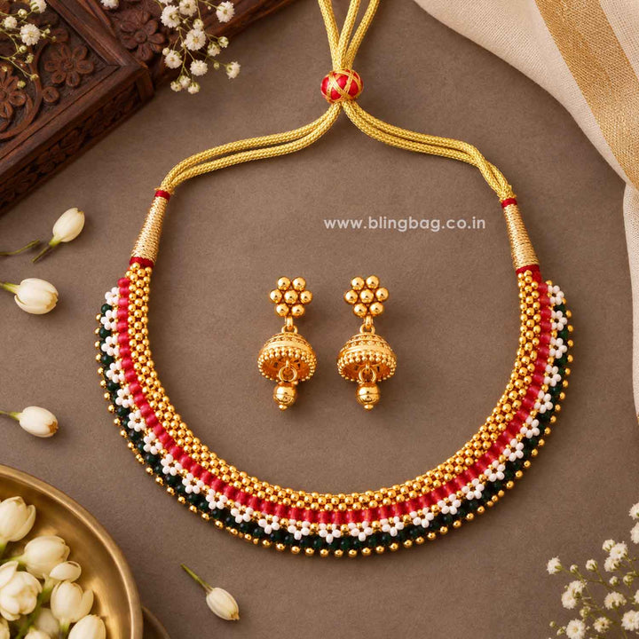 Multicolor Snehasha Antique Jewellery Set- New Arrival