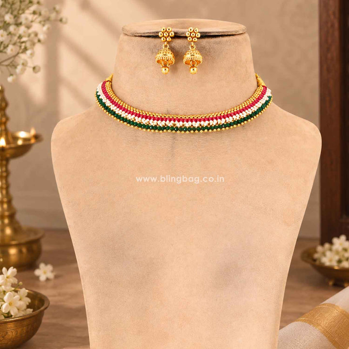 Multicolor Snehasha Antique Jewellery Set- New Arrival