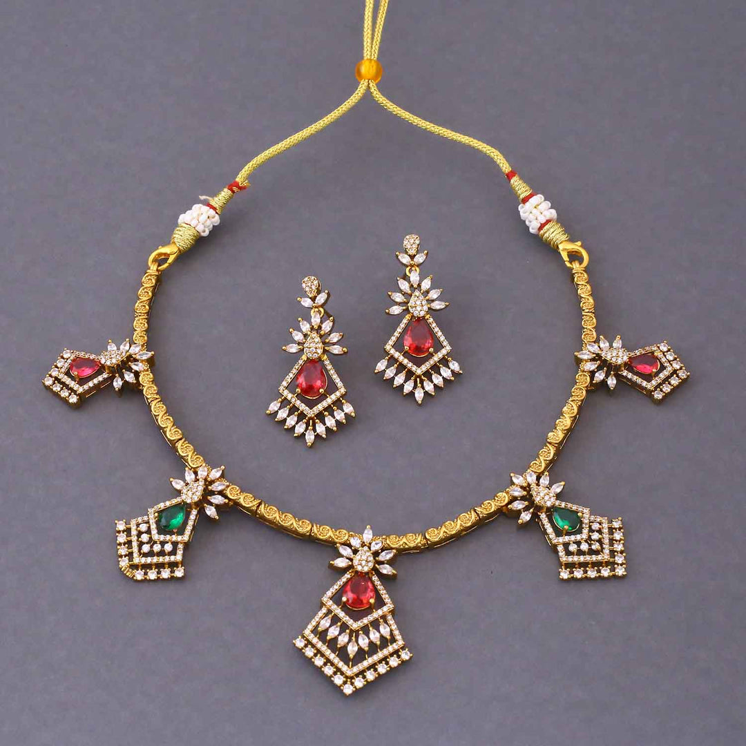 Multicolor Solenne Victorian Jewellery Set - New Arrival