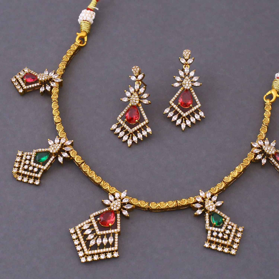 Multicolor Solenne Victorian Jewellery Set - New Arrival