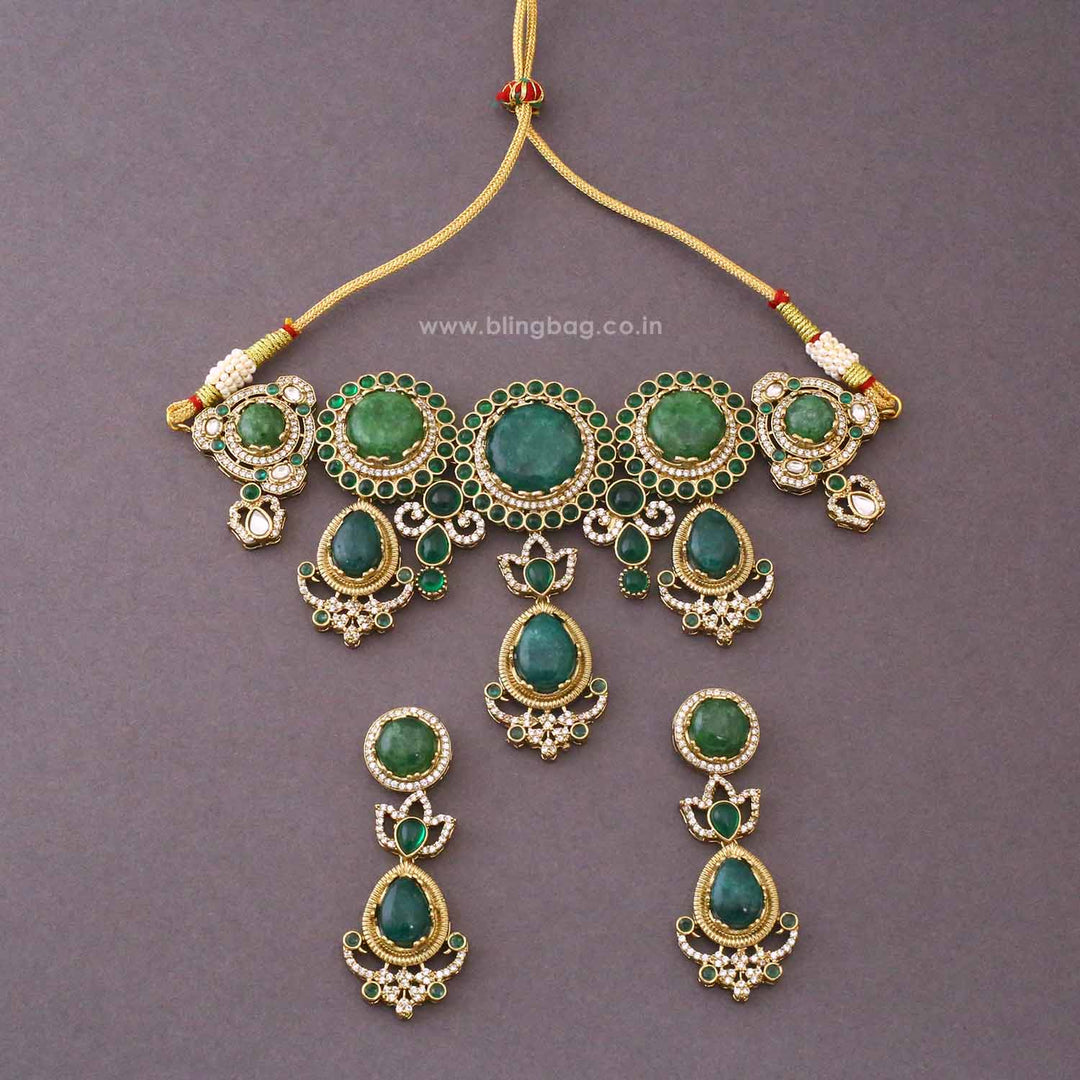 Multicolor Sonnet Victorian Jewellery Set - New Arrival