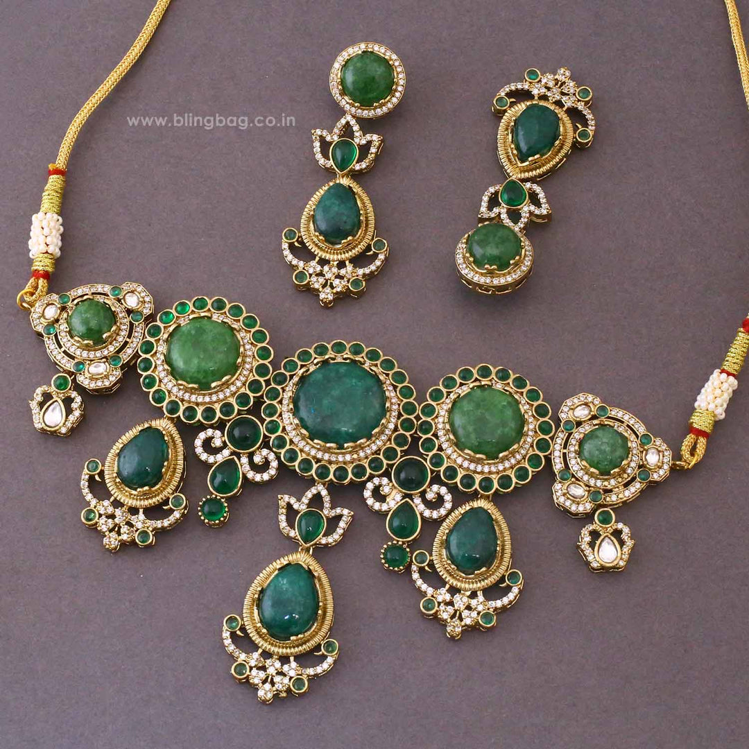 Multicolor Sonnet Victorian Jewellery Set - New Arrival