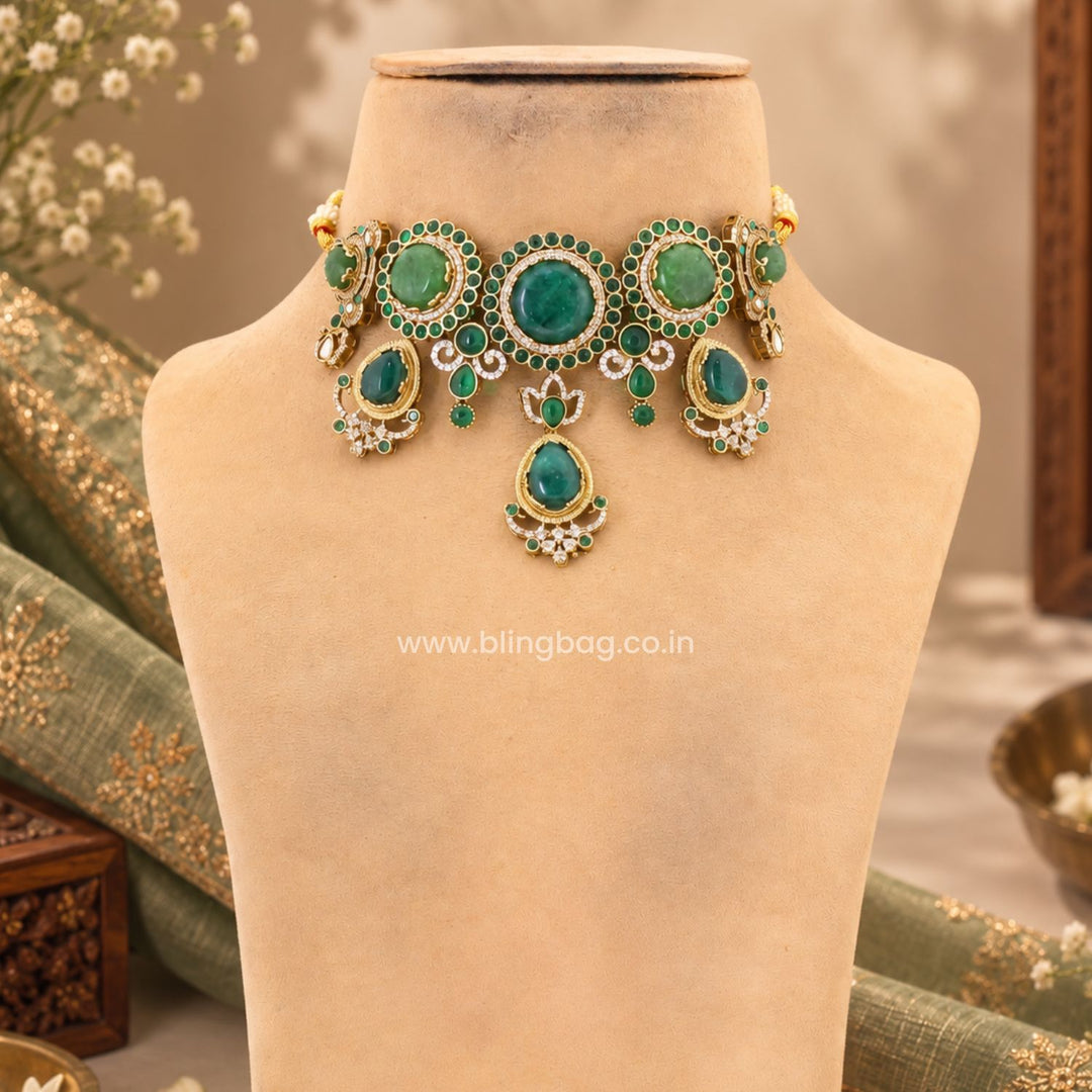 Multicolor Sonnet Victorian Jewellery Set - New Arrival