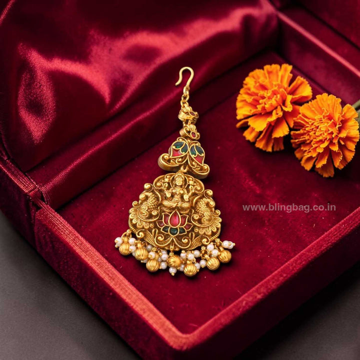 Multicolor Sorani Temple Maang Tikka