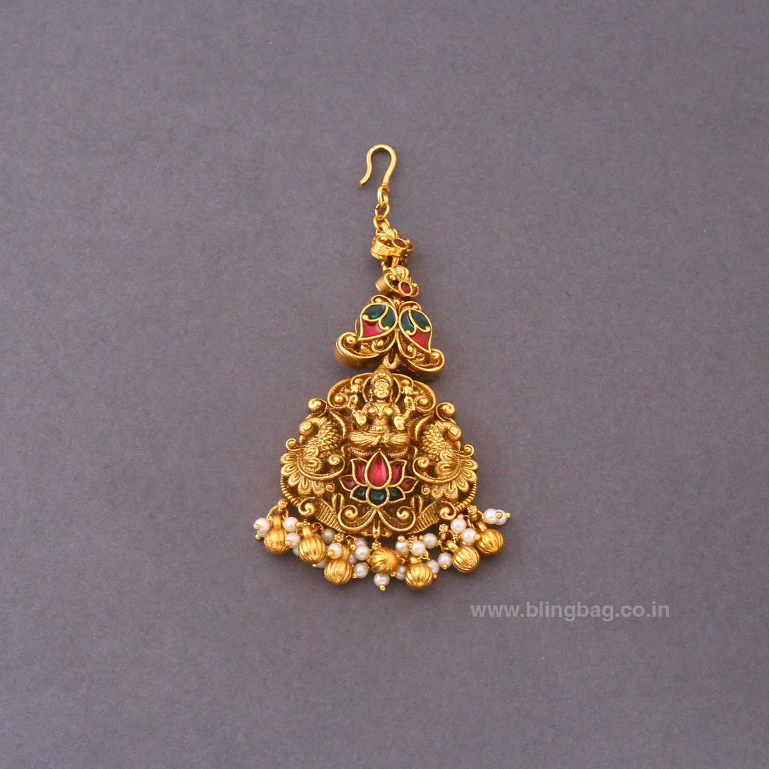 Multicolor Sorani Temple Maang Tikka