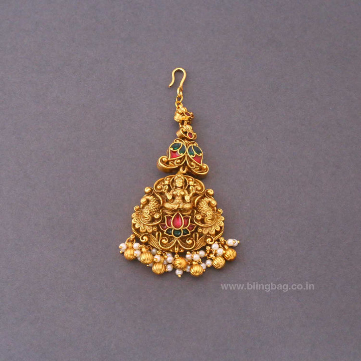 Multicolor Sorani Temple Maang Tikka