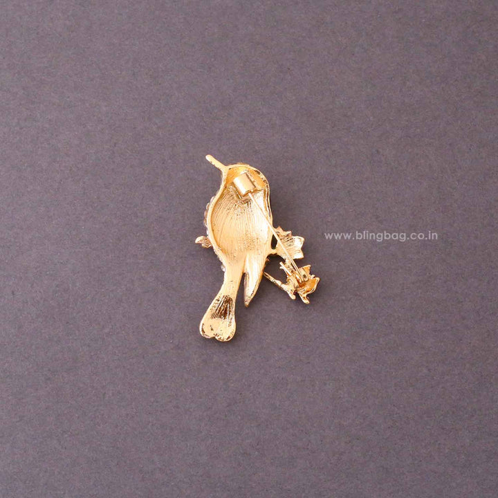 Multicolor Sparrow Brooch