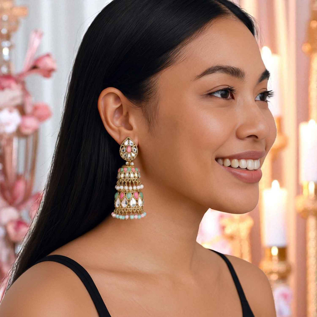 Multicolor Sreesha Jhumkis