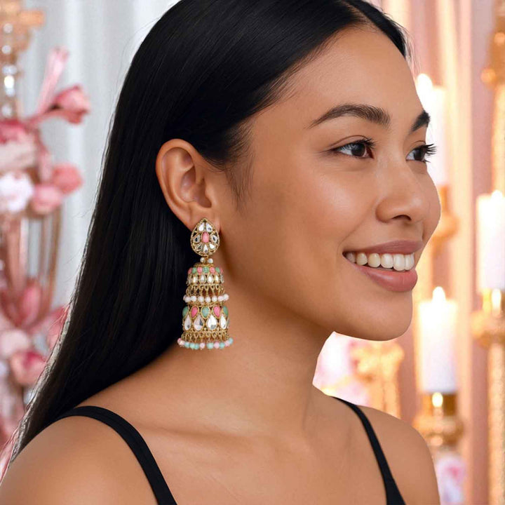 Multicolor Sreesha Jhumkis