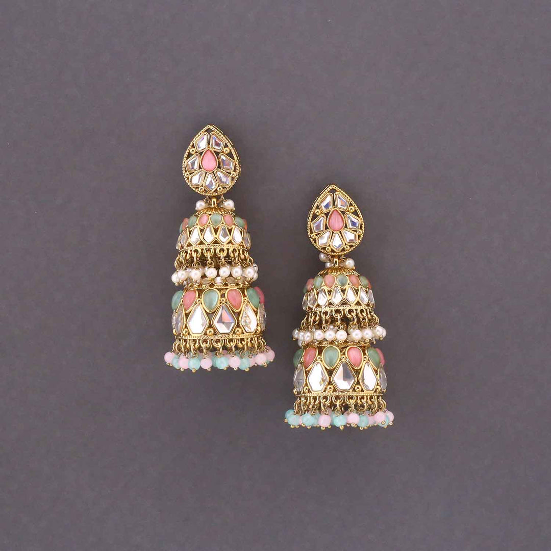 Multicolor Sreesha Jhumkis