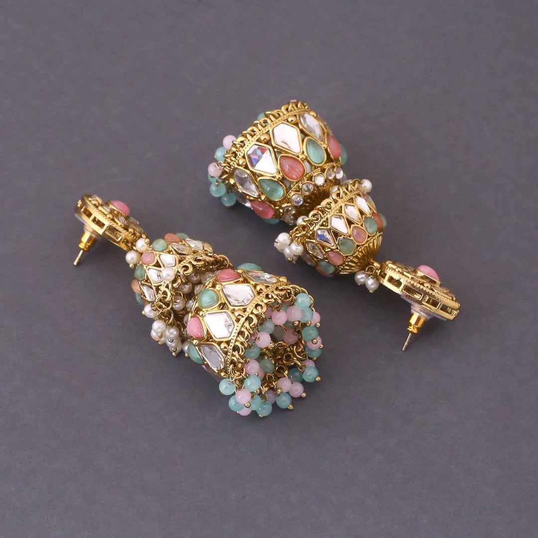 Multicolor Sreesha Jhumkis