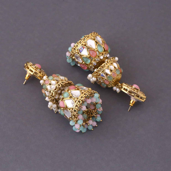 Multicolor Sreesha Jhumkis