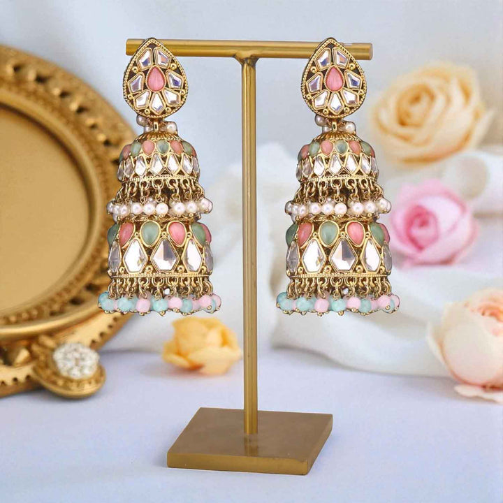 Multicolor Sreesha Jhumkis