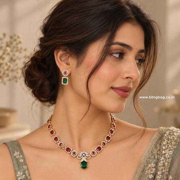 Multicolor Starlit Victorian Jewellery Set - New Arrival