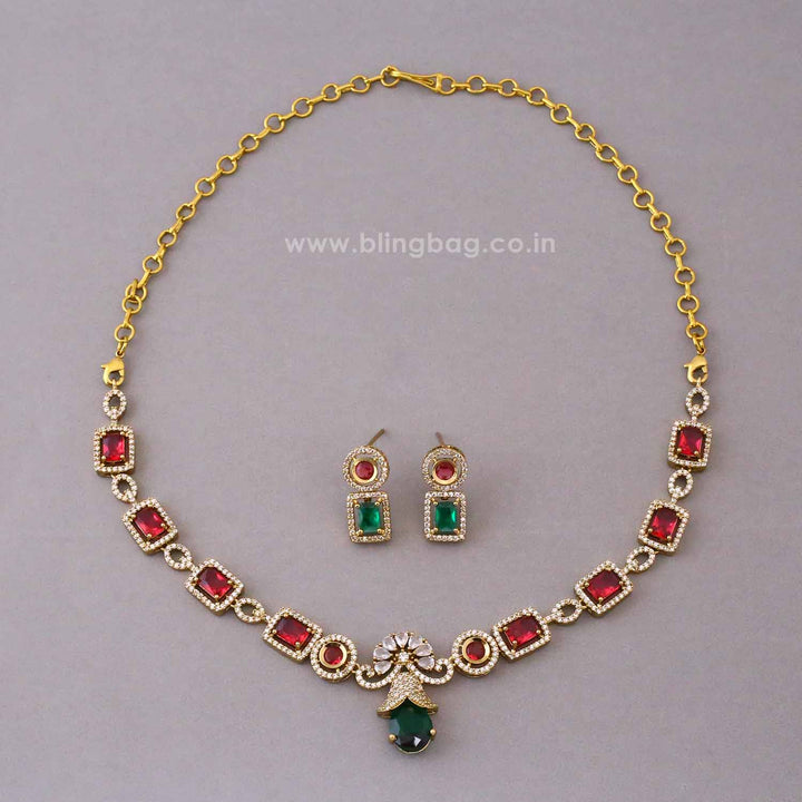 Multicolor Starlit Victorian Jewellery Set - New Arrival