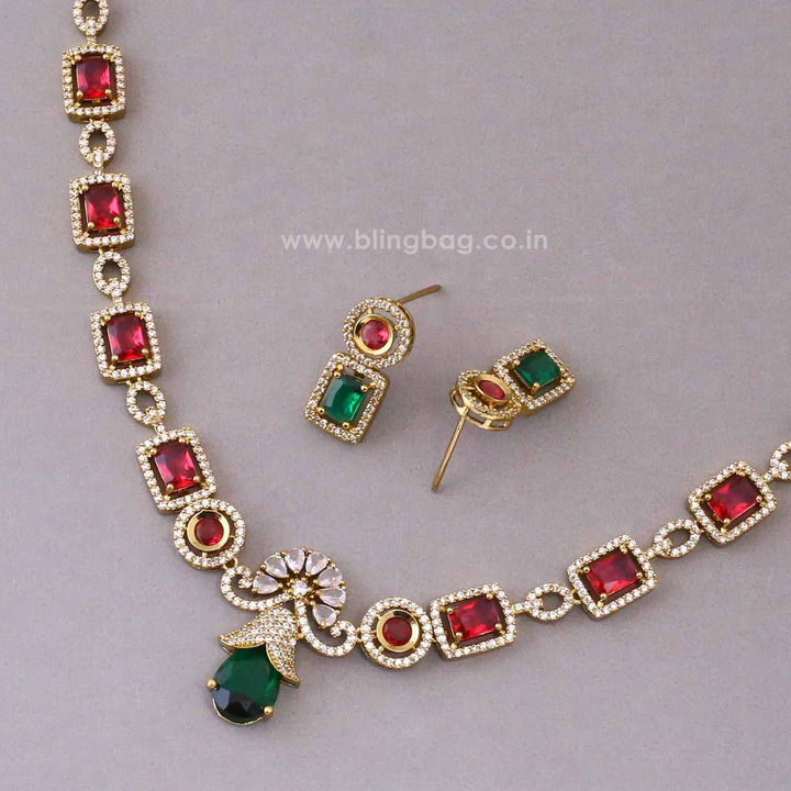 Multicolor Starlit Victorian Jewellery Set - New Arrival