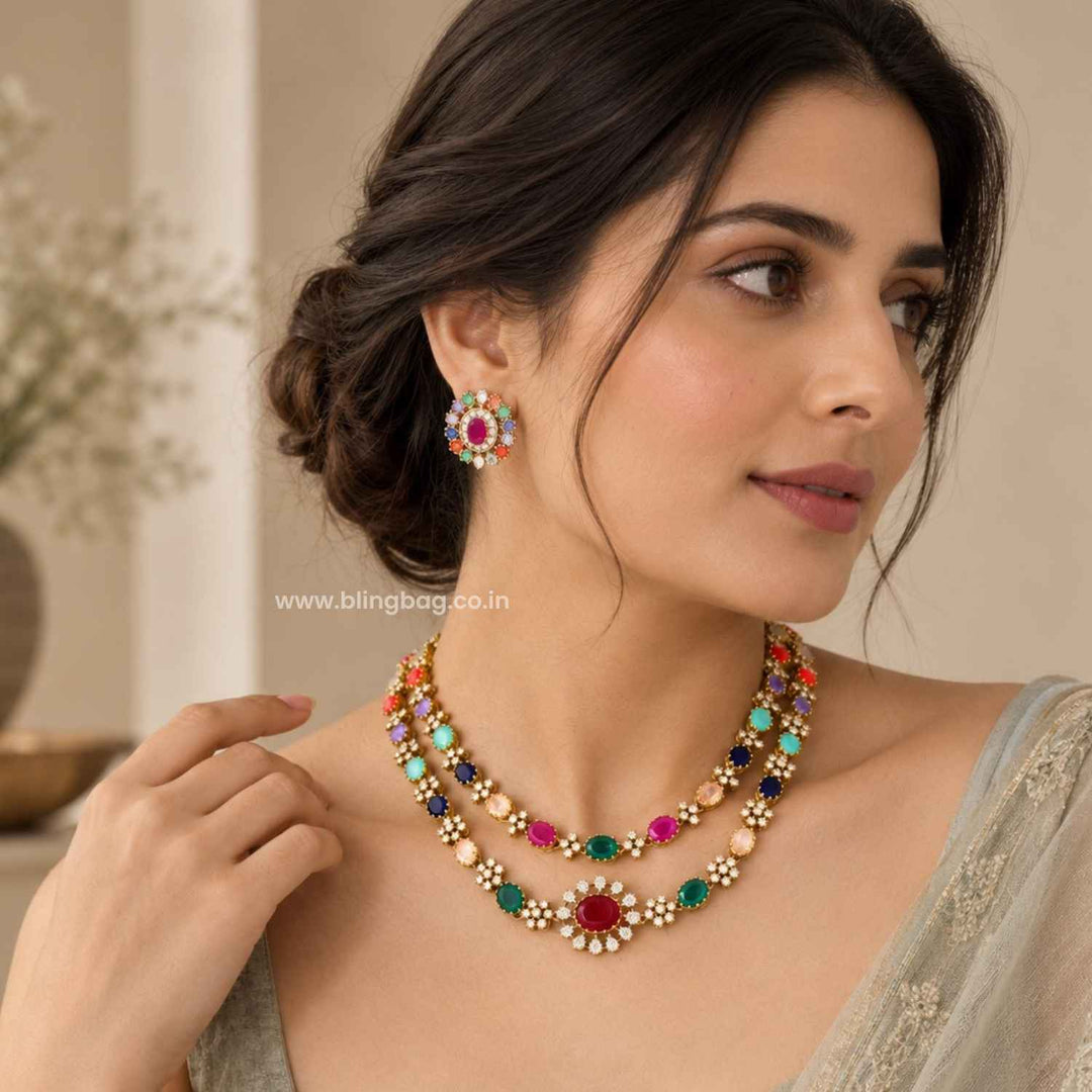 Multicolor Stellajoy Victorian Jewellery Set - New Arrival