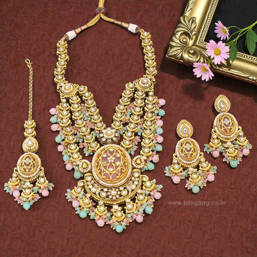 Multicolor Sujata Kundan Jewellery Set