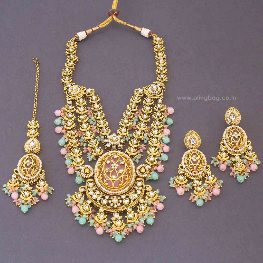 Multicolor Sujata Kundan Jewellery Set