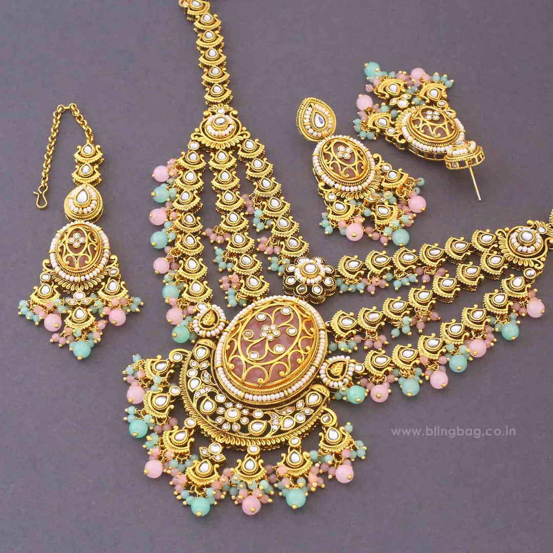 Multicolor Sujata Kundan Jewellery Set