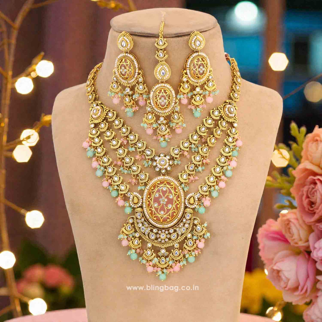 Multicolor Sujata Kundan Jewellery Set
