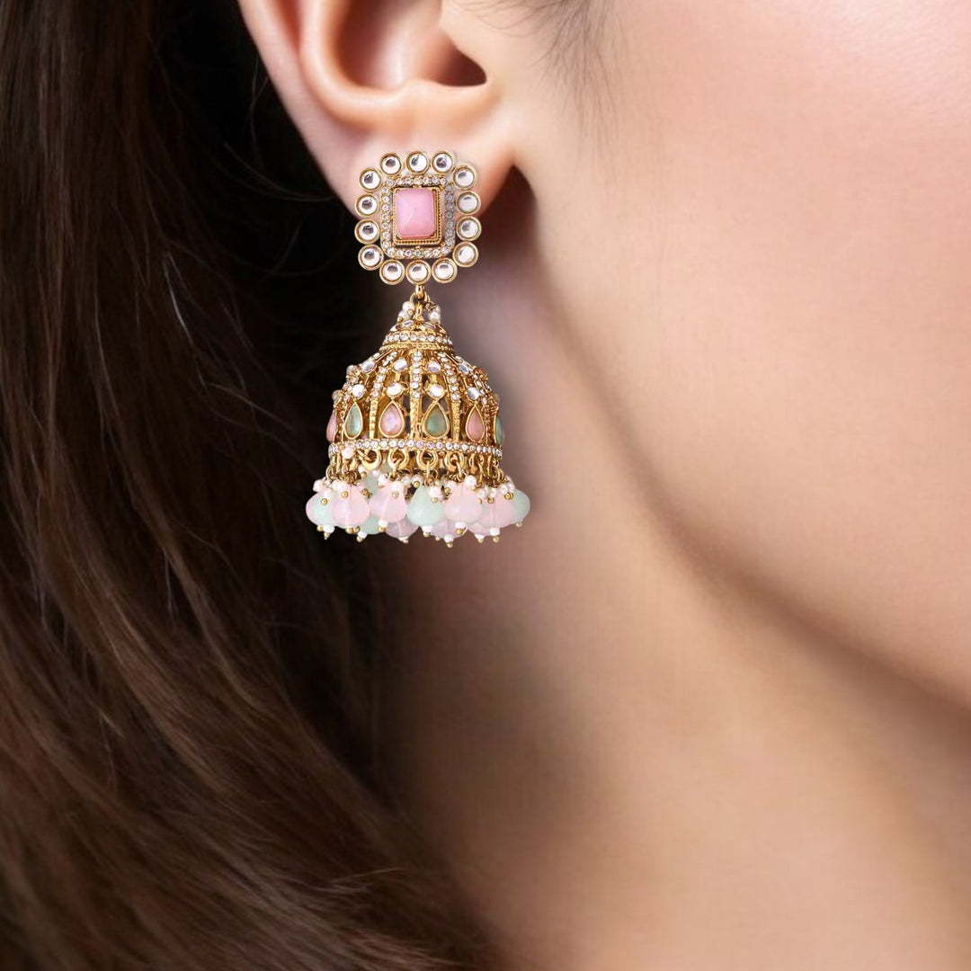 Multicolor Sumaniya Jhumkis