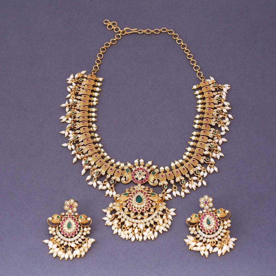 Multicolor Sursundari Antique Jewellery Set New Arrival