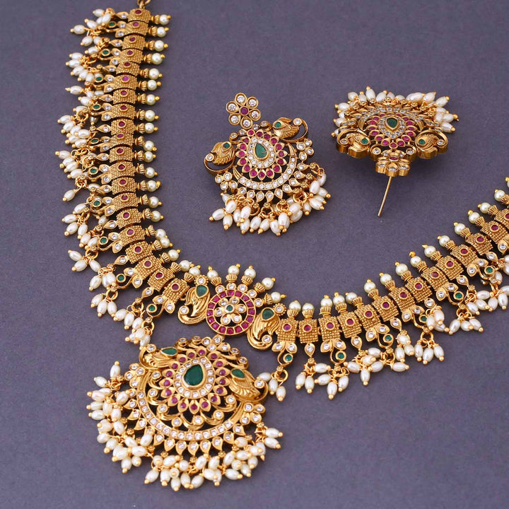 Multicolor Sursundari Antique Jewellery Set New Arrival