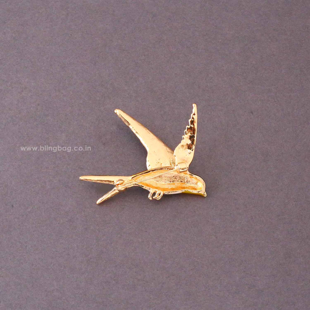 Multicolor Swallow Brooch