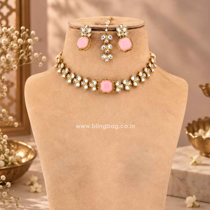 Multicolor Swarnika Kundan Jewellery Set
