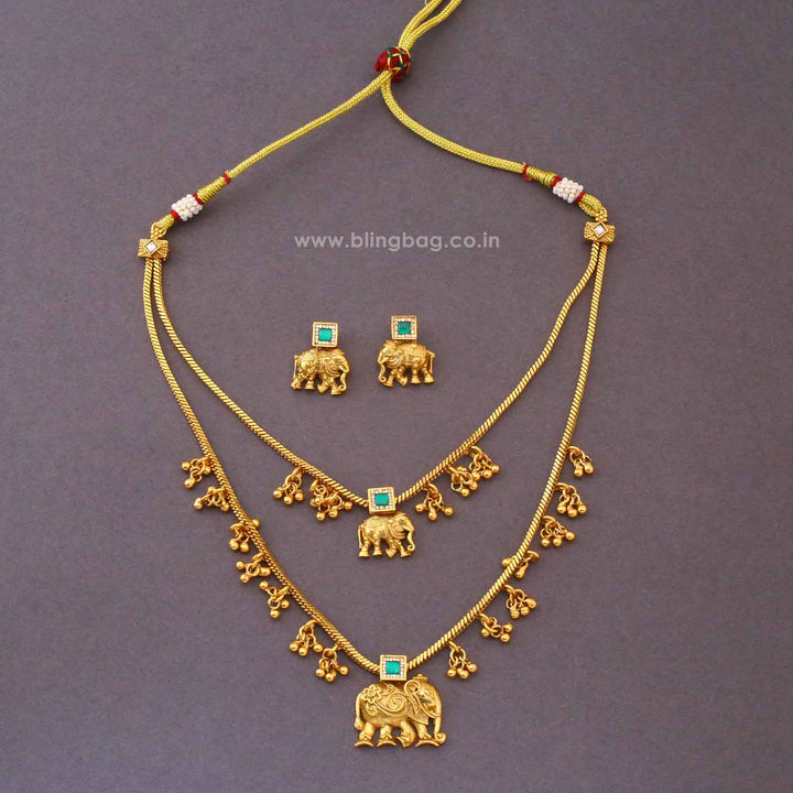 Multicolor Taaraya Antique Jewellery Set - New Arrival