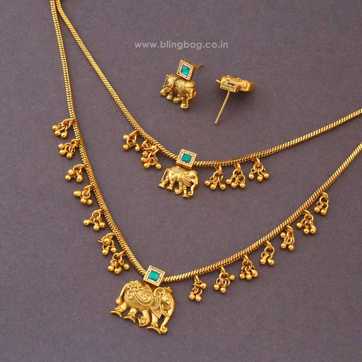 Multicolor Taaraya Antique Jewellery Set - New Arrival