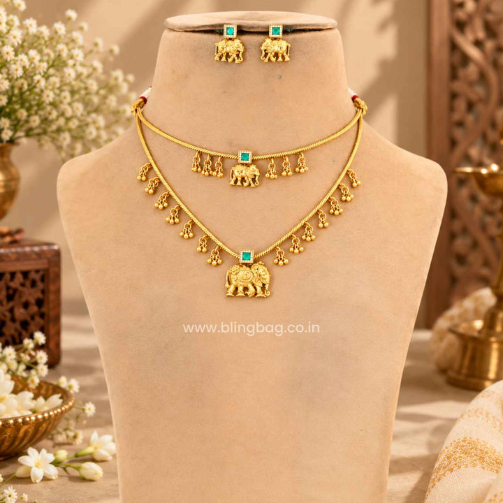 Multicolor Taaraya Antique Jewellery Set - New Arrival