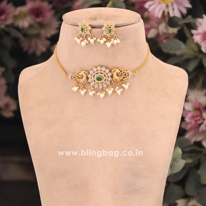 Multicolor Tanura Antique Jewellery Set - New Arrival