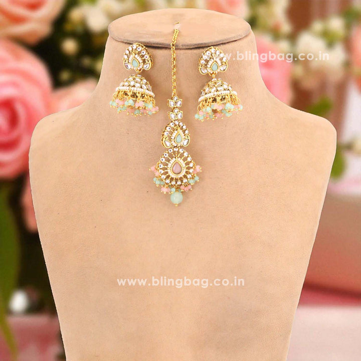 Multicolor Tanushee Kundan Jewellery Set