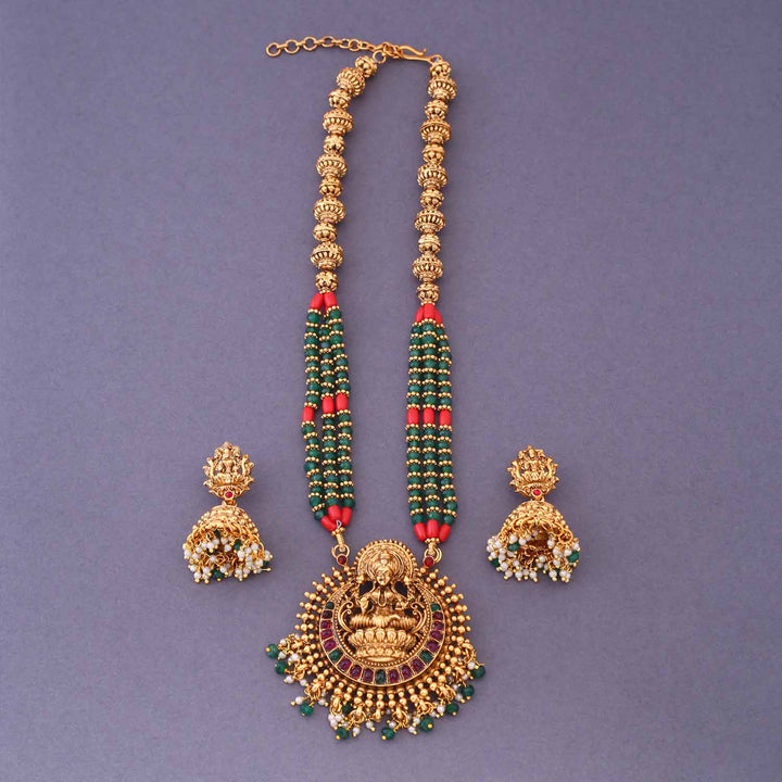 Multicolor Tapaswini Temple Jewellery Set- New Arrival