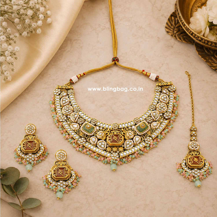 Multicolor Tara Kundan Jewellery Set