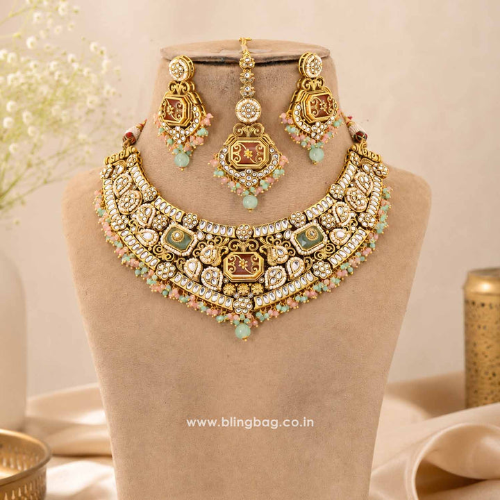 Multicolor Tara Kundan Jewellery Set