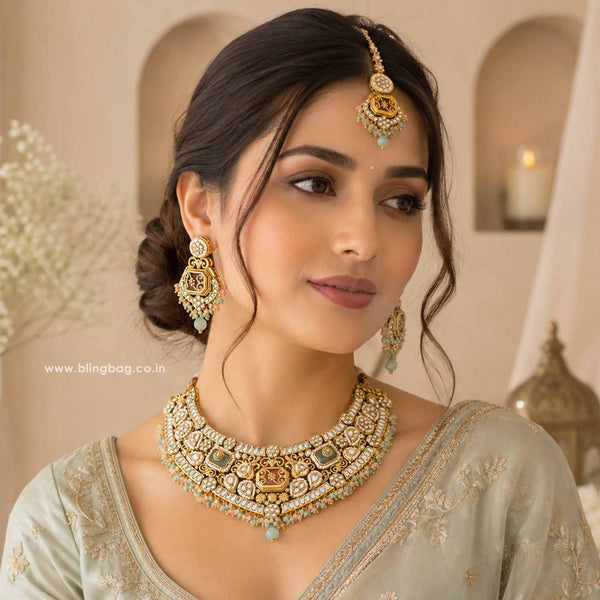 Multicolor Tara Kundan Jewellery Set
