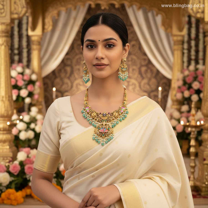 Multicolor Tirupatibalaji Temple Jewellery Set- New Arrivals