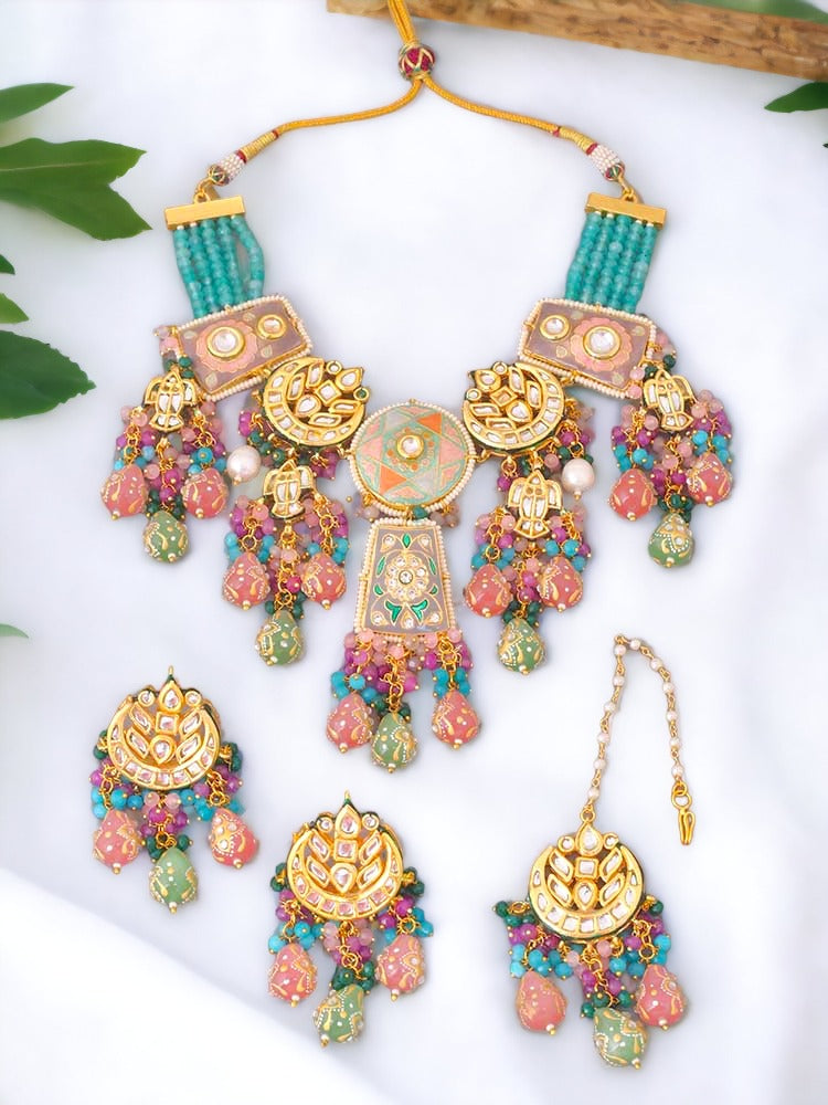 Multicolor Trioni Jewellery Set