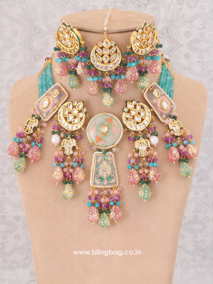 Multicolor Trioni Jewellery Set