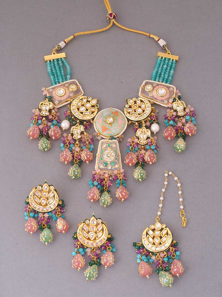 Multicolor Trioni Jewellery Set
