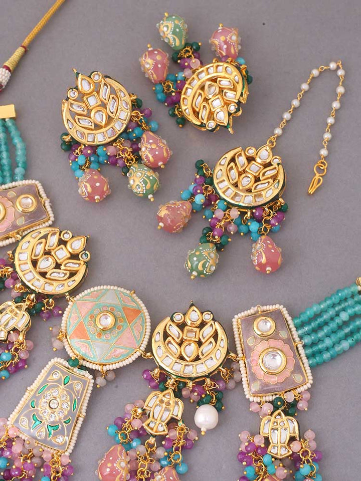 Multicolor Trioni Jewellery Set