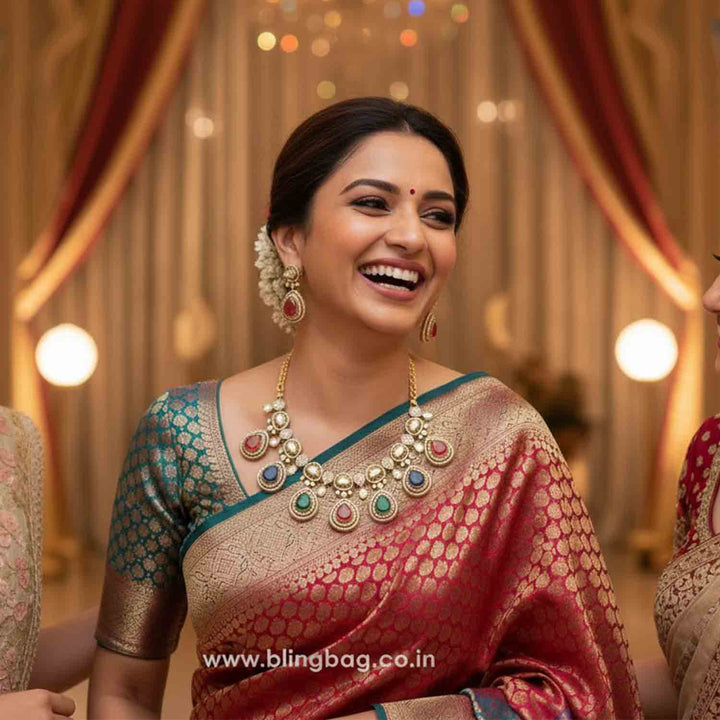 Multicolor Trishy Victorian Jewellery Set