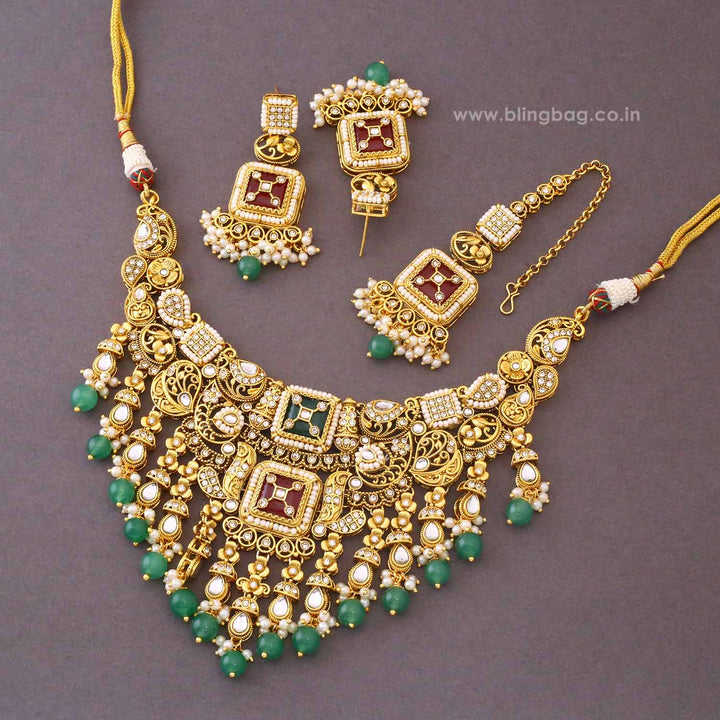 Multicolor Tvesha Kundan Jewellery Set - New Arrival