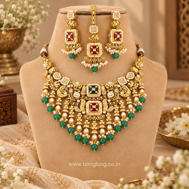 Multicolor Tvesha Kundan Jewellery Set - New Arrival