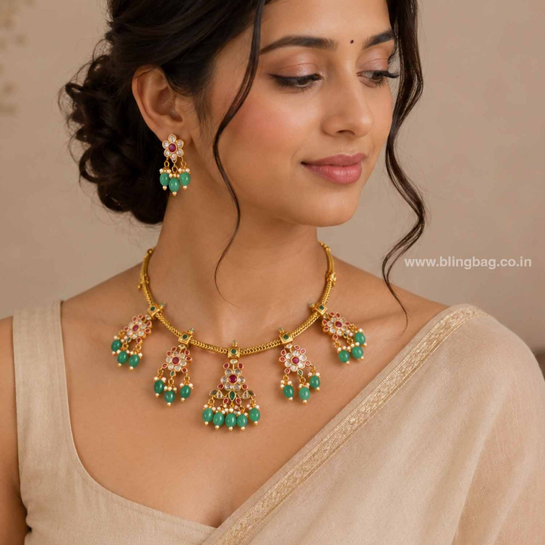 Multicolor Ulissa Victorian Jewellery Set - New Arrival
