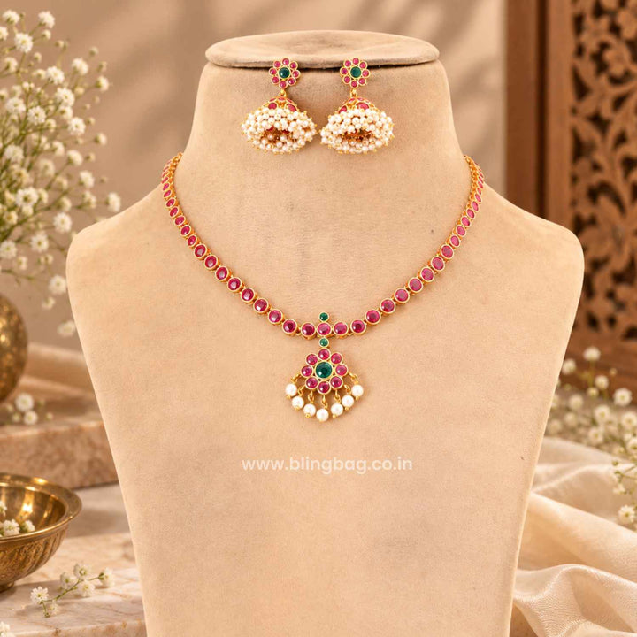 Multicolor Uma Antique Jewellery Set- New Arrival